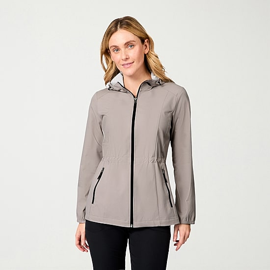 Free Country Womens Water Resistant Lightweight Raincoat