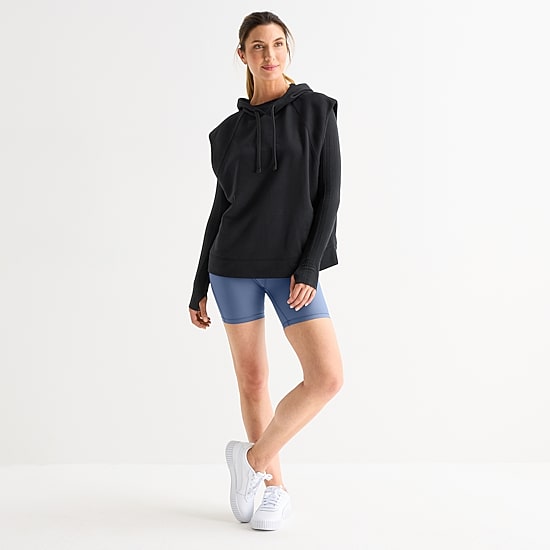 Xersion Womens Hooded Sleeveless Pullover Sweater