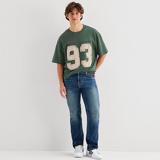 Arizona Mens Crew Neck Short Sleeve Regular Fit Graphic T-Shirt