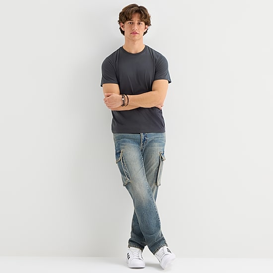 Arizona Slim Fit Mens Crew Neck Short Sleeve T-Shirt