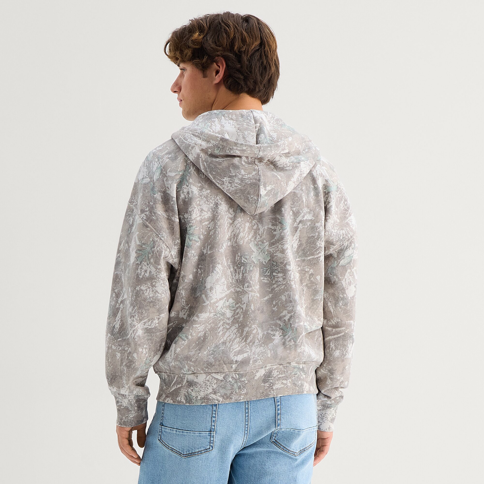 Arizona Mens Long Sleeve Fleece Zipper Hoodie