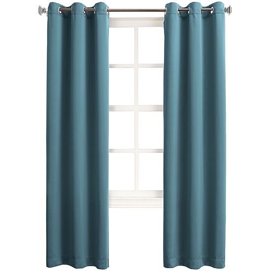 Sun Zero Talon Grommet Top Energy Saving Light-Filtering Single Curtain Panel