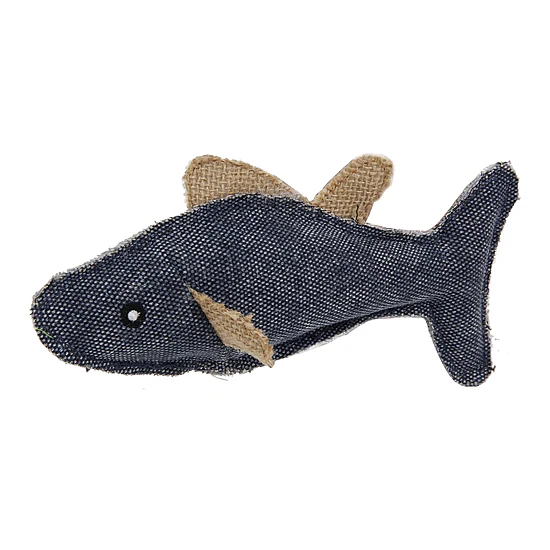 Pet Life Durable Fish Plush Kitty Catnip Cat Toy