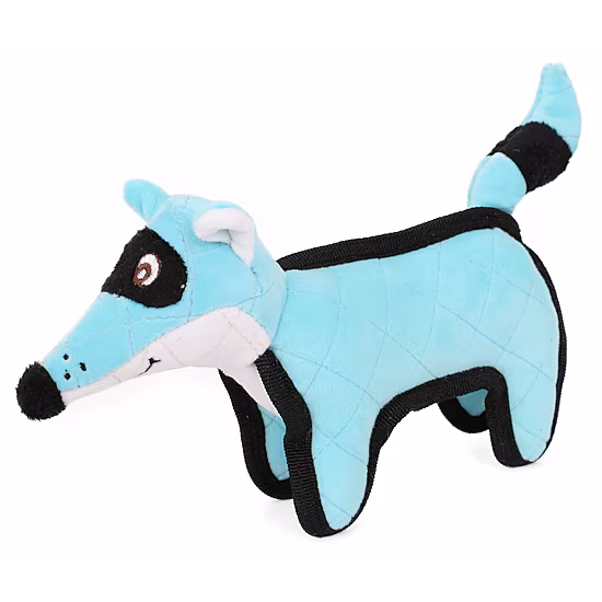 Pet Life Foxxy-Tail Quilted Plush Animal Squeak Chew Tug Dog Toy