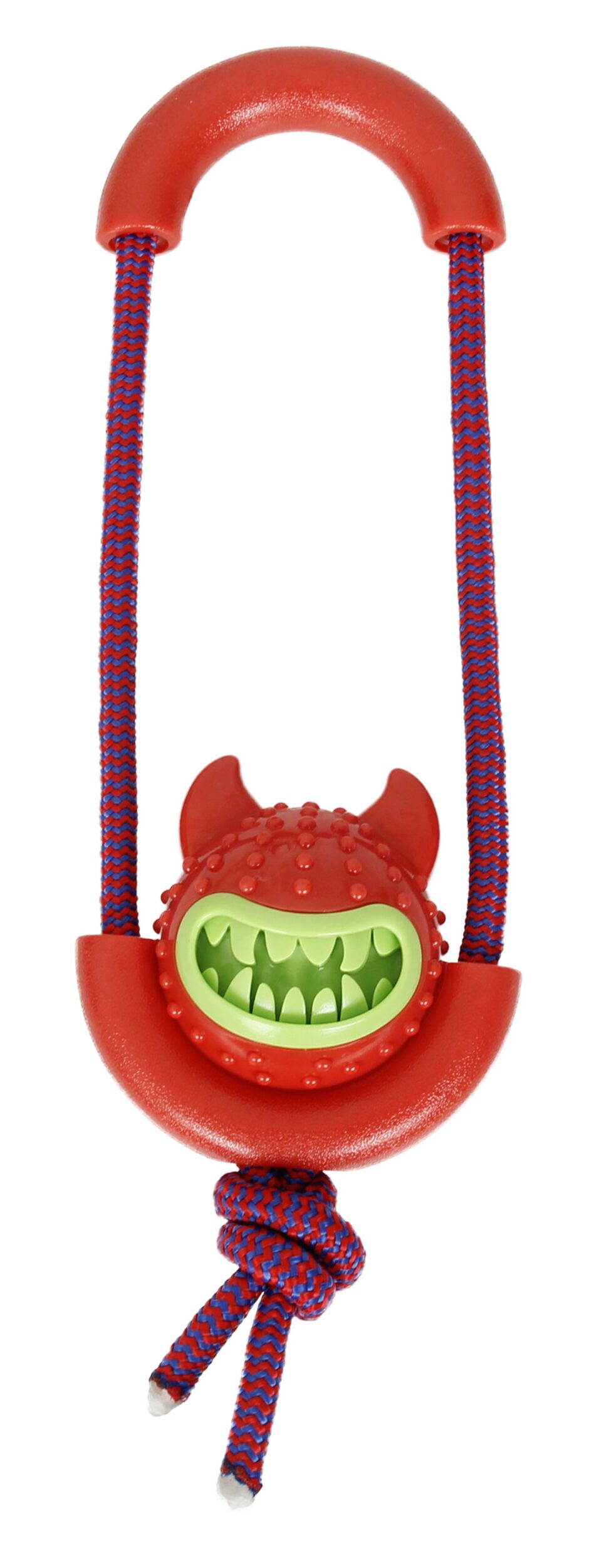 Pet Life Sling-Away Treat Dispensing Launcher with Natural Jute