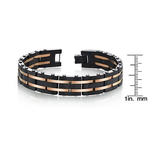8 1/2 Inch Mens Stainless Steel 8 1/2 Inch Solid Link Chain Bracelet