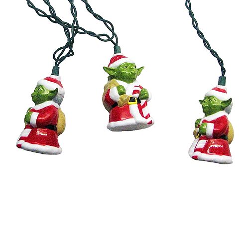 Kurt S. Adler SW9154 10-Light Star Wars Santa Yoda Light Set