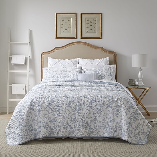 Laura Ashley Amberley Floral Reversible Quilt Set