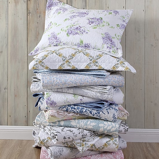 Laura Ashley Amberley Floral Reversible Quilt Set