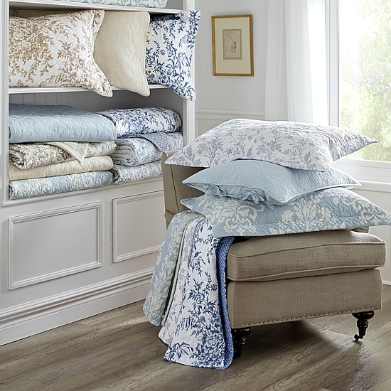 Laura Ashley Amberley Floral Reversible Quilt Set