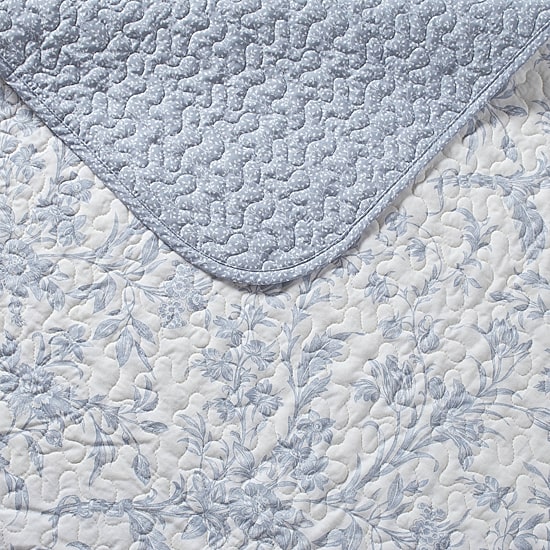 Laura Ashley Amberley Floral Reversible Quilt Set
