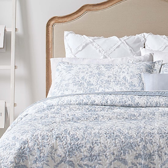 Laura Ashley Amberley Floral Reversible Quilt Set