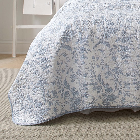 Laura Ashley Amberley Floral Reversible Quilt Set