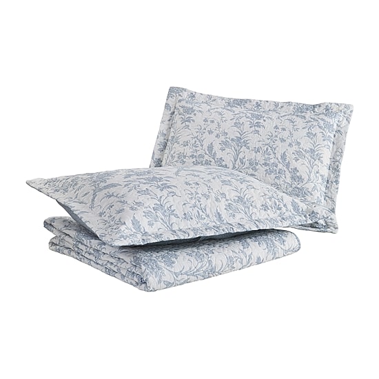 Laura Ashley Amberley Floral Reversible Quilt Set