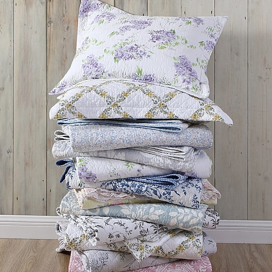 Laura Ashley Bedford Floral Reversible Quilt Set