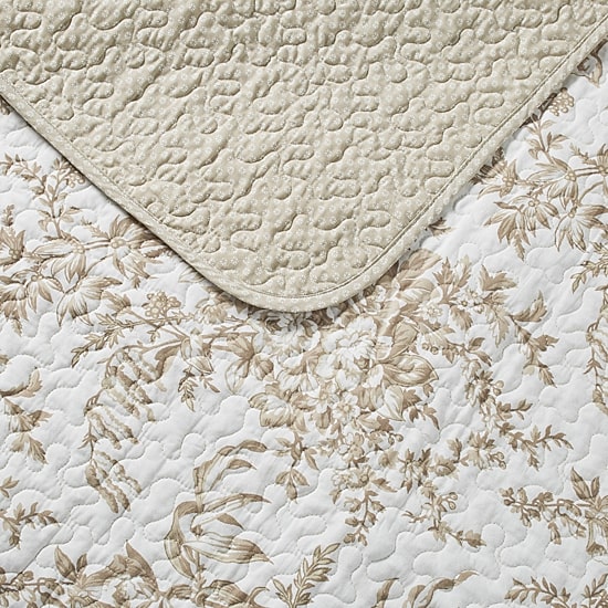 Laura Ashley Bedford Floral Reversible Quilt Set