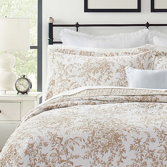 Laura Ashley Bedford Floral Reversible Quilt Set