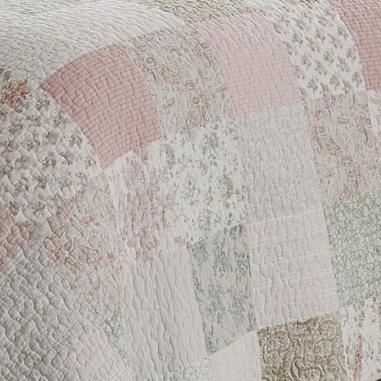 Laura Ashley Celipatchwork Floral Reversible Quilt Set