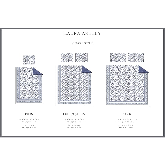 Laura Ashley Charlotte Floral Midweight Comforter