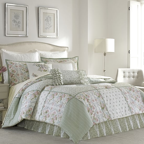 Laura Ashley Harper Floral Midweight Comforter