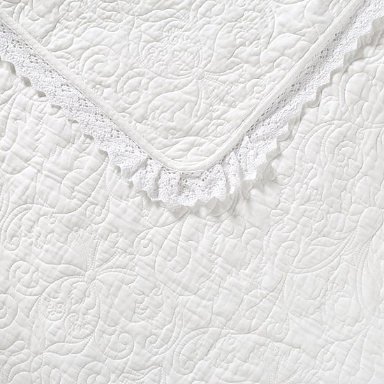 Laura Ashley Heirloom Floral Reversible Quilt Set