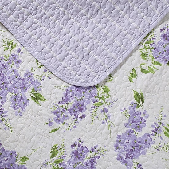 Laura Ashley Keighley Floral Reversible Quilt Set
