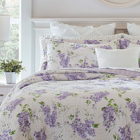 Laura Ashley Keighley Floral Reversible Quilt Set