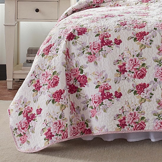 Laura Ashley Lidia Floral Reversible Quilt Set