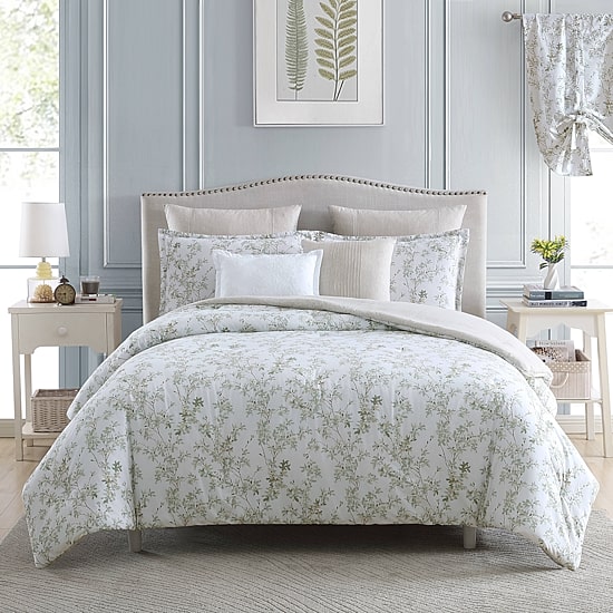 Laura Ashley Lindy Floral Midweight Comforter