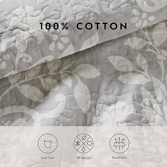 Laura Ashley Rowland Floral Reversible Quilt Set