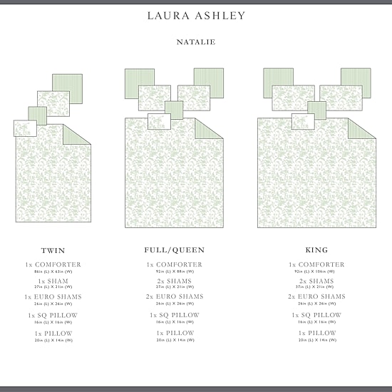 Laura Ashley Natalie Floral Midweight Comforter
