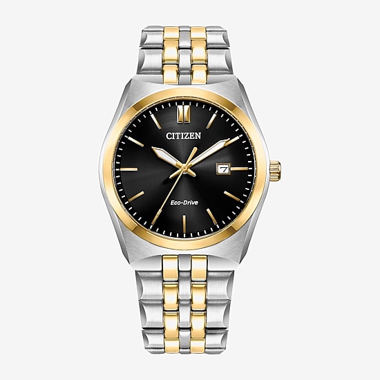 Citizen Corso Mens Two Tone Stainless Steel Bracelet Watch Bm7334