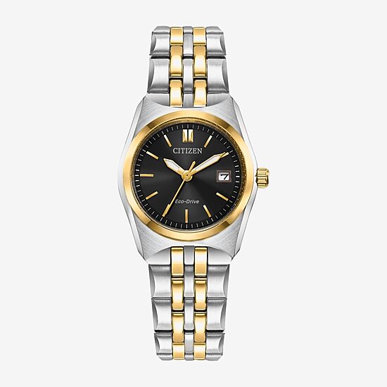 Citizen Corso Womens Two Tone Stainless Steel Bracelet Watch Ew2299-50e