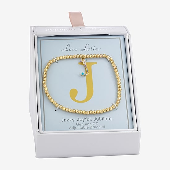Sparkle Allure Womens Multi Color Cubic Zirconia 14K Gold Over Brass Strand Bracelet