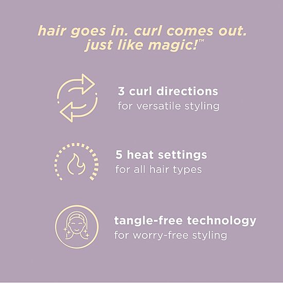 Conair Curl Secret Auto Curler Ceramic Fast Heating Curling Iron