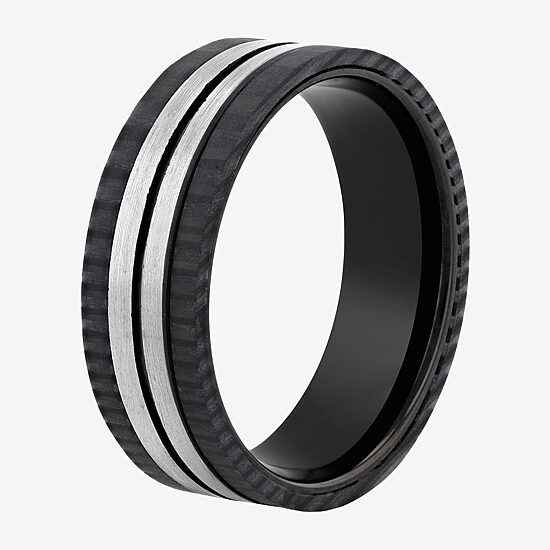 Mens 8MM Tungsten Band