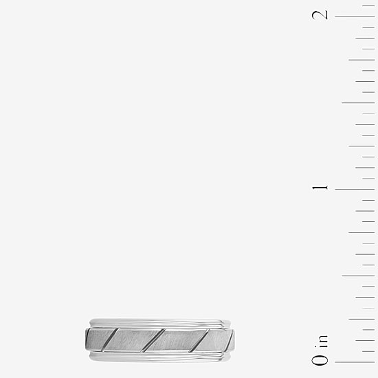 Mens 7MM Tungsten Wedding Band