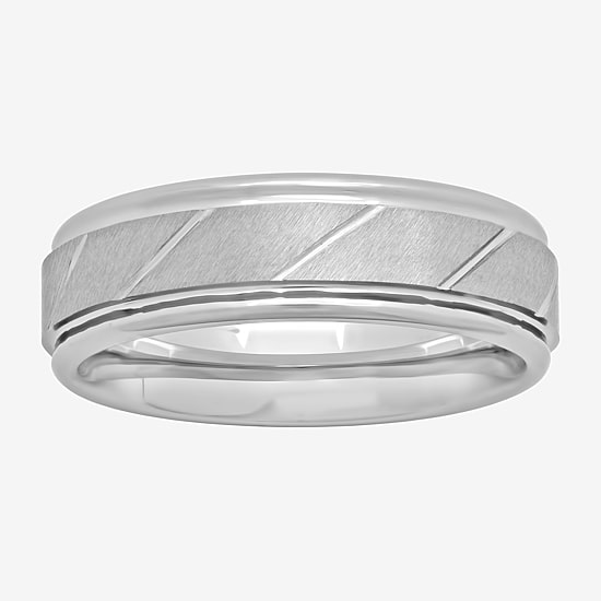 Mens 7MM Tungsten Wedding Band