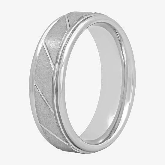 Mens 7MM Tungsten Wedding Band