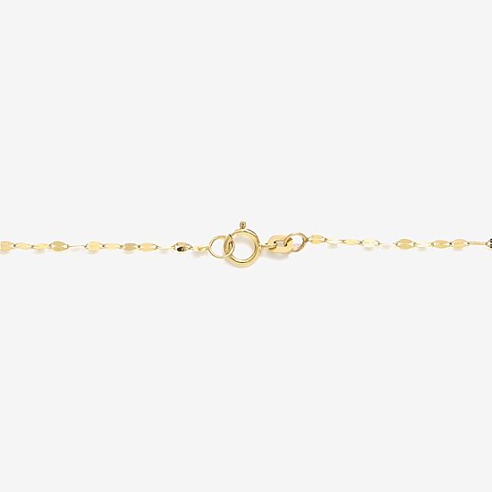 Made in Italy Womens 14K Gold 18 Inch Bead Chain Necklace