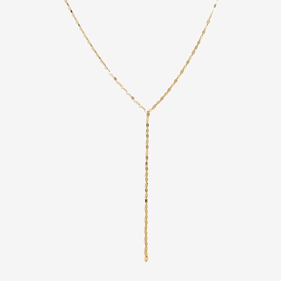 Made in Italy Womens 14K Gold 18 Inch Y Necklace