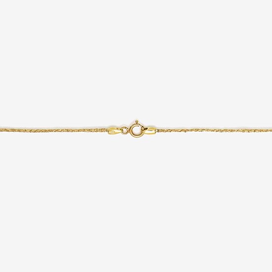 Made in Italy Womens 10K Gold 18 Inch Mesh Chain Necklace