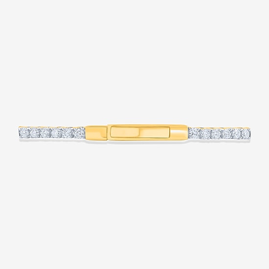 (H-I / Si2-I1) Womens 2 CT. T.W. Lab Grown White Diamond 10K Gold 6 3/4 Inch Tennis Bracelet