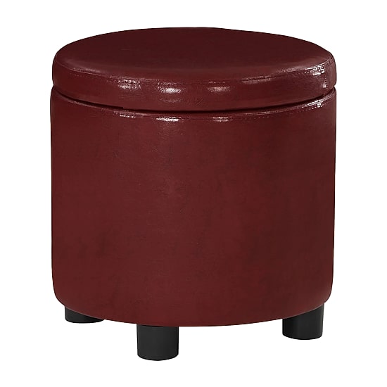 Designs4Comfort Round Storage Ottoman