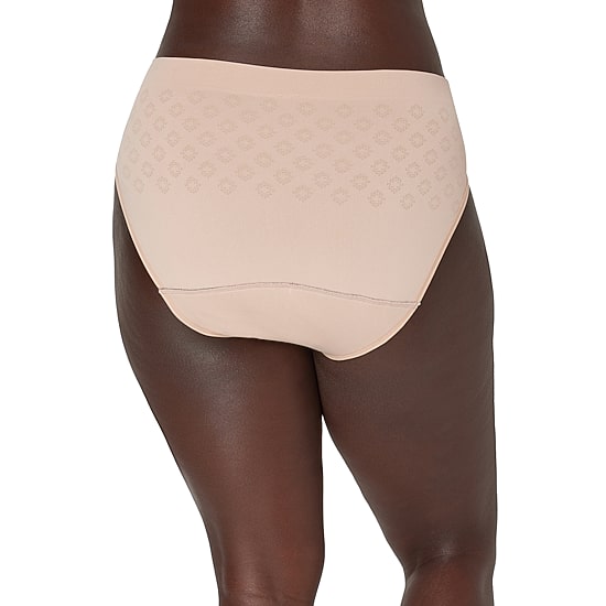 Bali Seamless Light Leak Womens Period + Leak Resistant Cooling High Cut Panty Dfslh1
