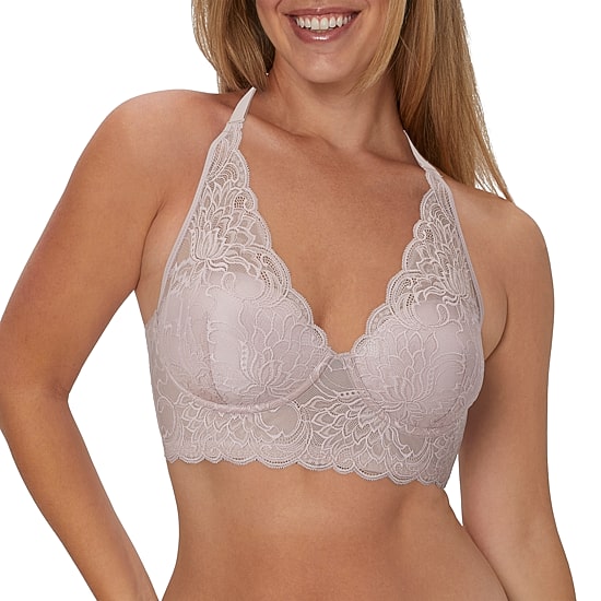 Maidenform Pure Comfort® Womens Lace Light Support Longline Wireless Bralette Dm1188