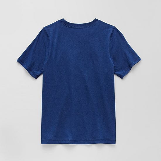Thereabouts Little & Big Kid Boys Easy-on + Easy-off Sensory Friendly Crew Neck Short Sleeve Adaptive Regular Fit Graphic T-Shirt