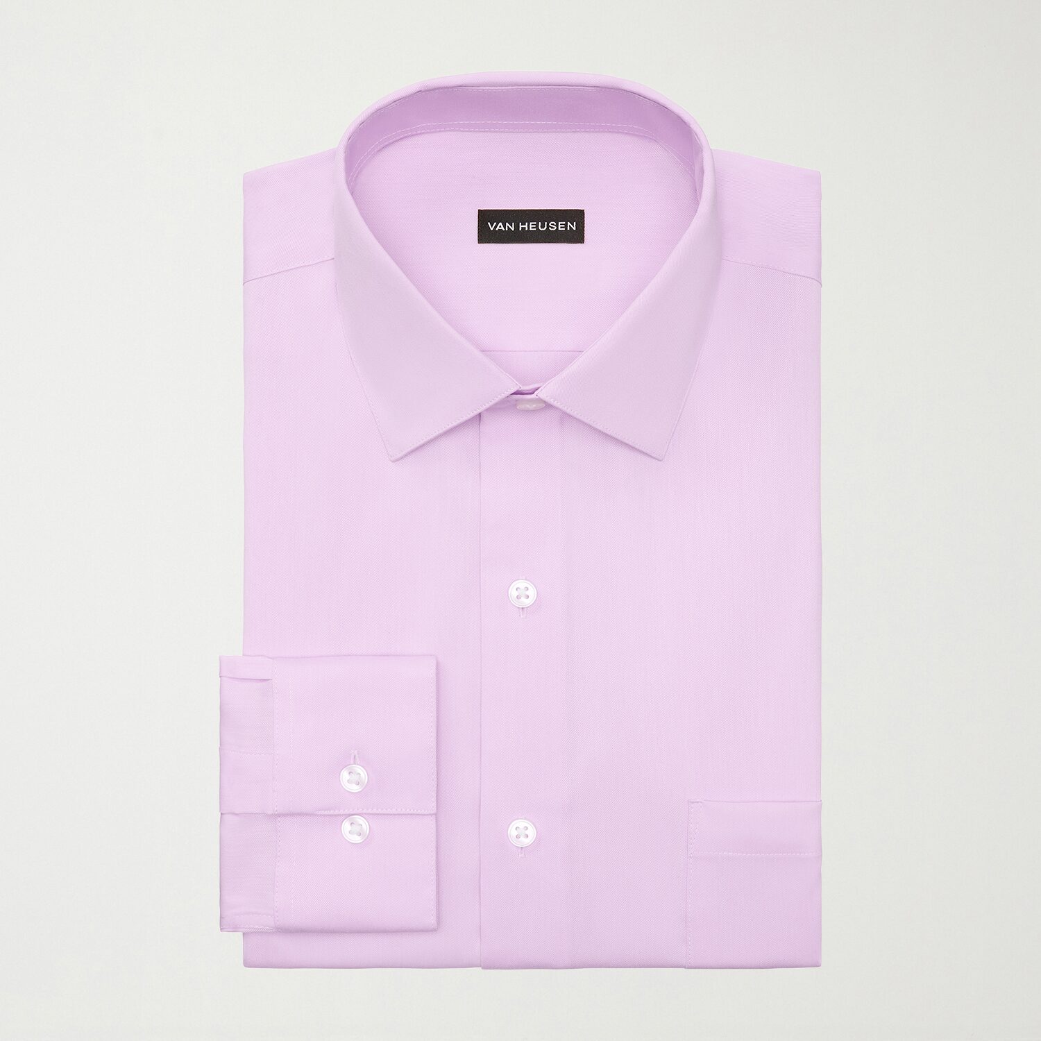 Van Heusen Ultra Flex Mens Regular Fit Stretch Fabric Wrinkle Free Long Sleeve Dress Shirt