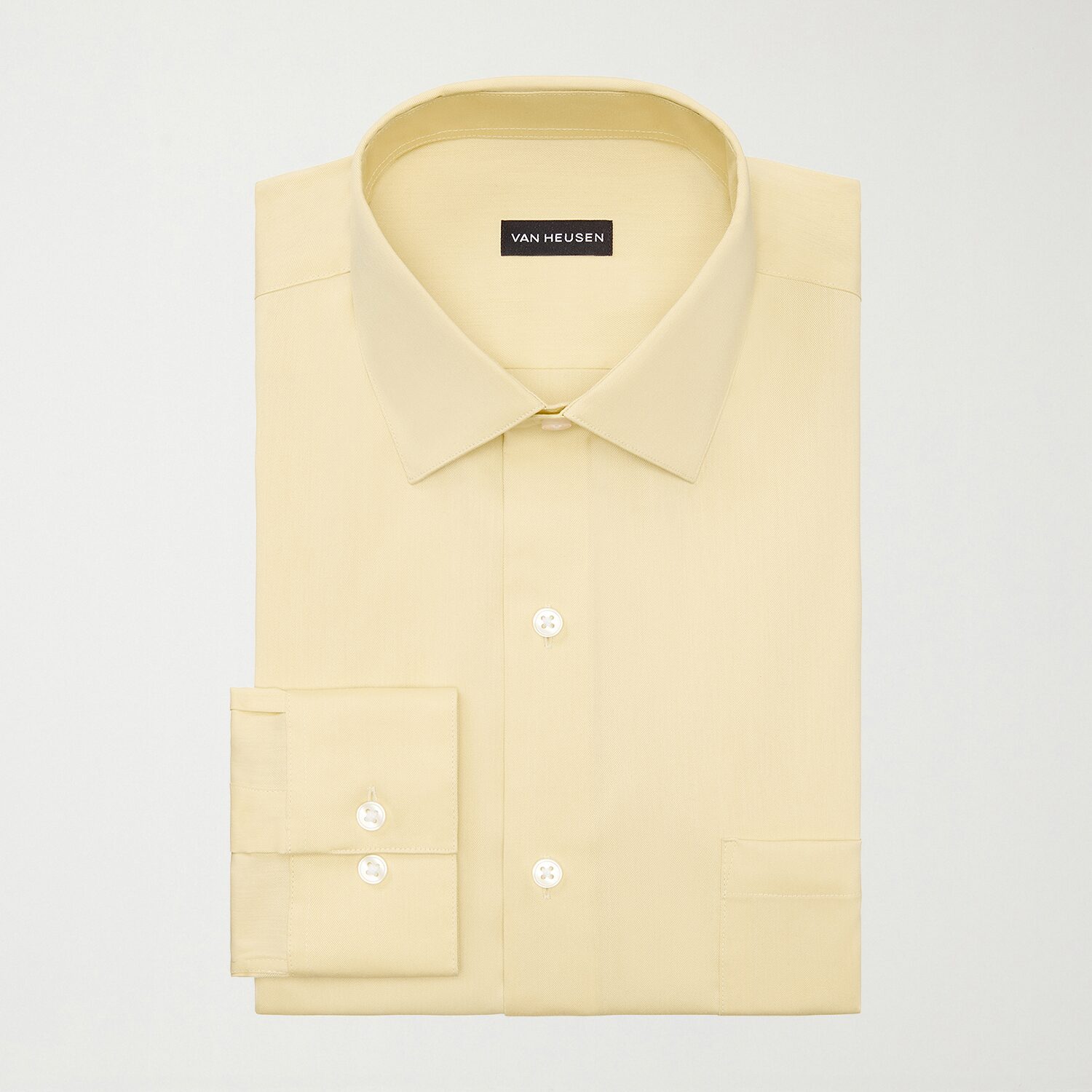 Van Heusen Ultra Flex Mens Regular Fit Stretch Fabric Wrinkle Free Long Sleeve Dress Shirt
