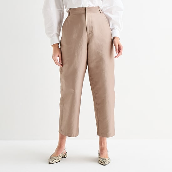 Worthington Womens Tall Barrel Leg Pant